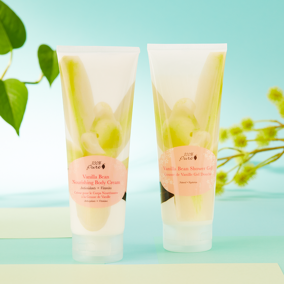 100% Pure: Vanilla Bean Shower Gel & Body Cream