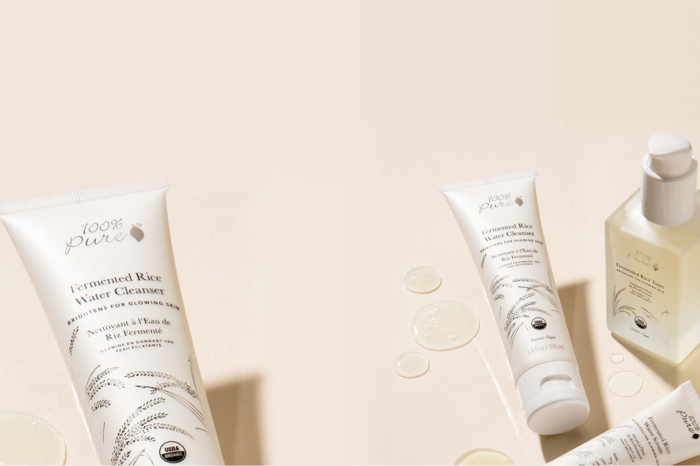 100_PURE_Arroz fermentado_Agua_Limpiador