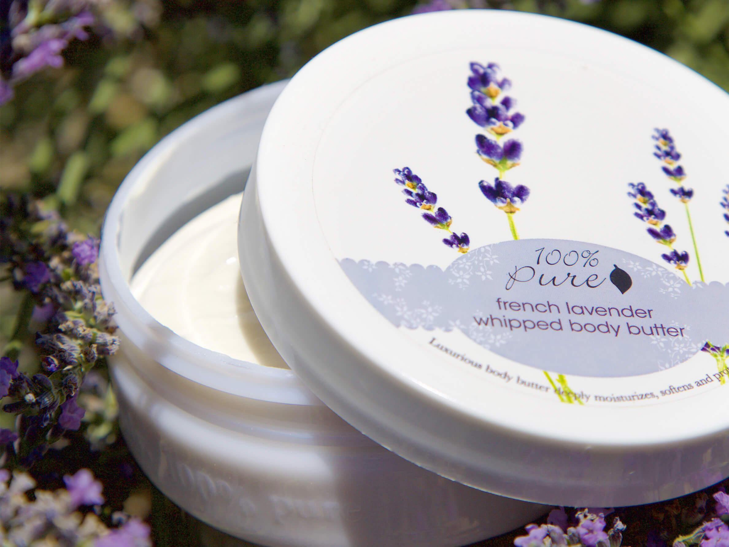 100% pure french lavender whipped body butter