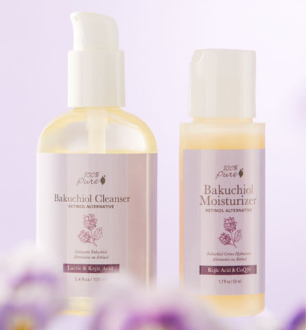 Bakuchiol Cleanser and Moisturizer from 100% PURE