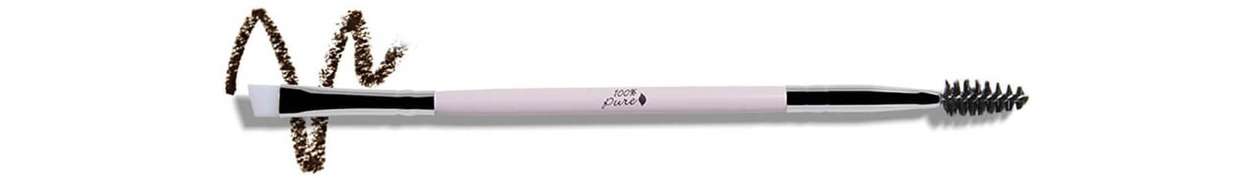 100% PURE Cruelty Free Dual Ended Eyebrow Brush