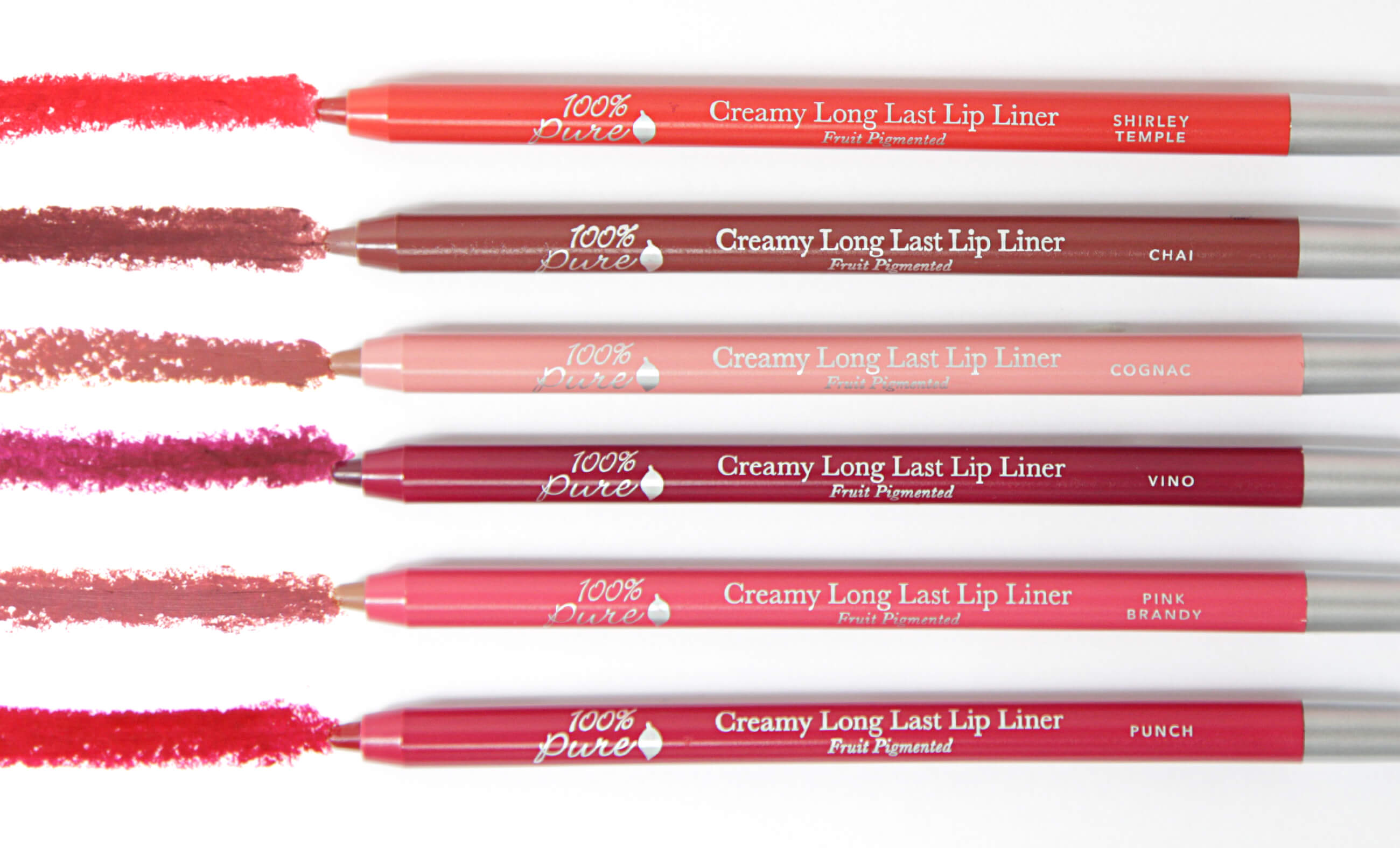 100% PURE lip liners