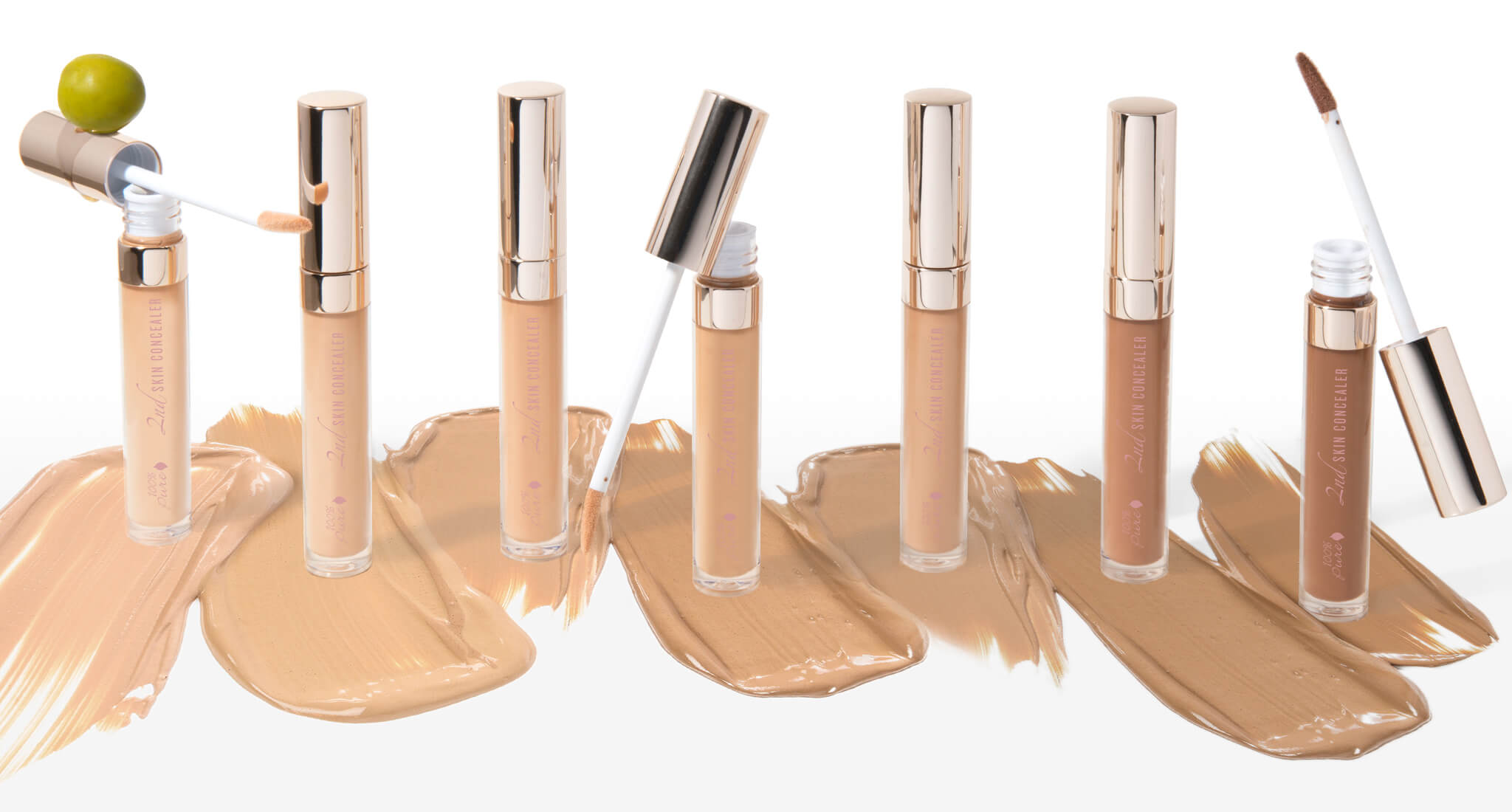 100% PURE 2nd Skin Concealer Lineup