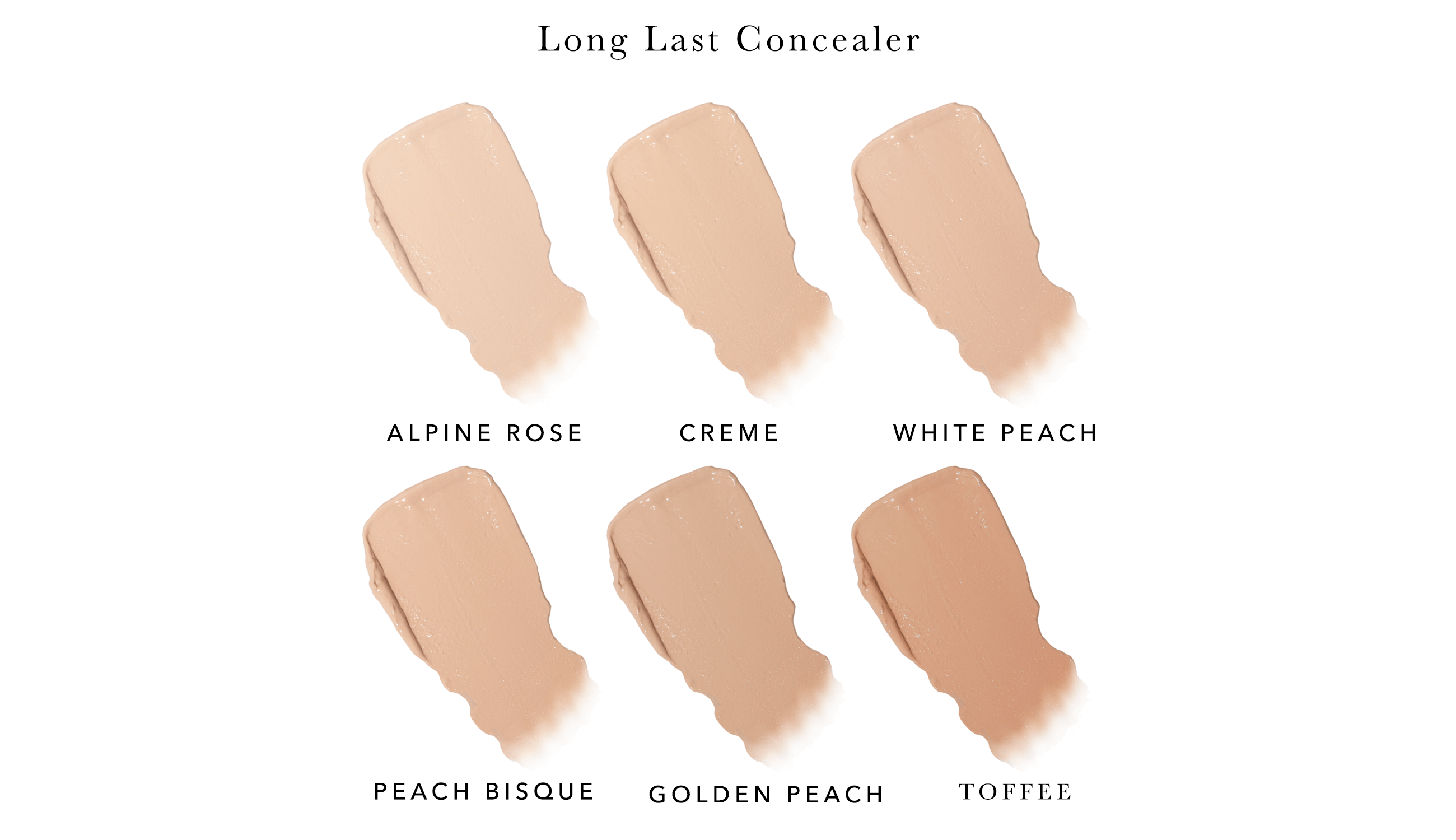 Fruit Pigmented Long Last Concealer Swatch Chart