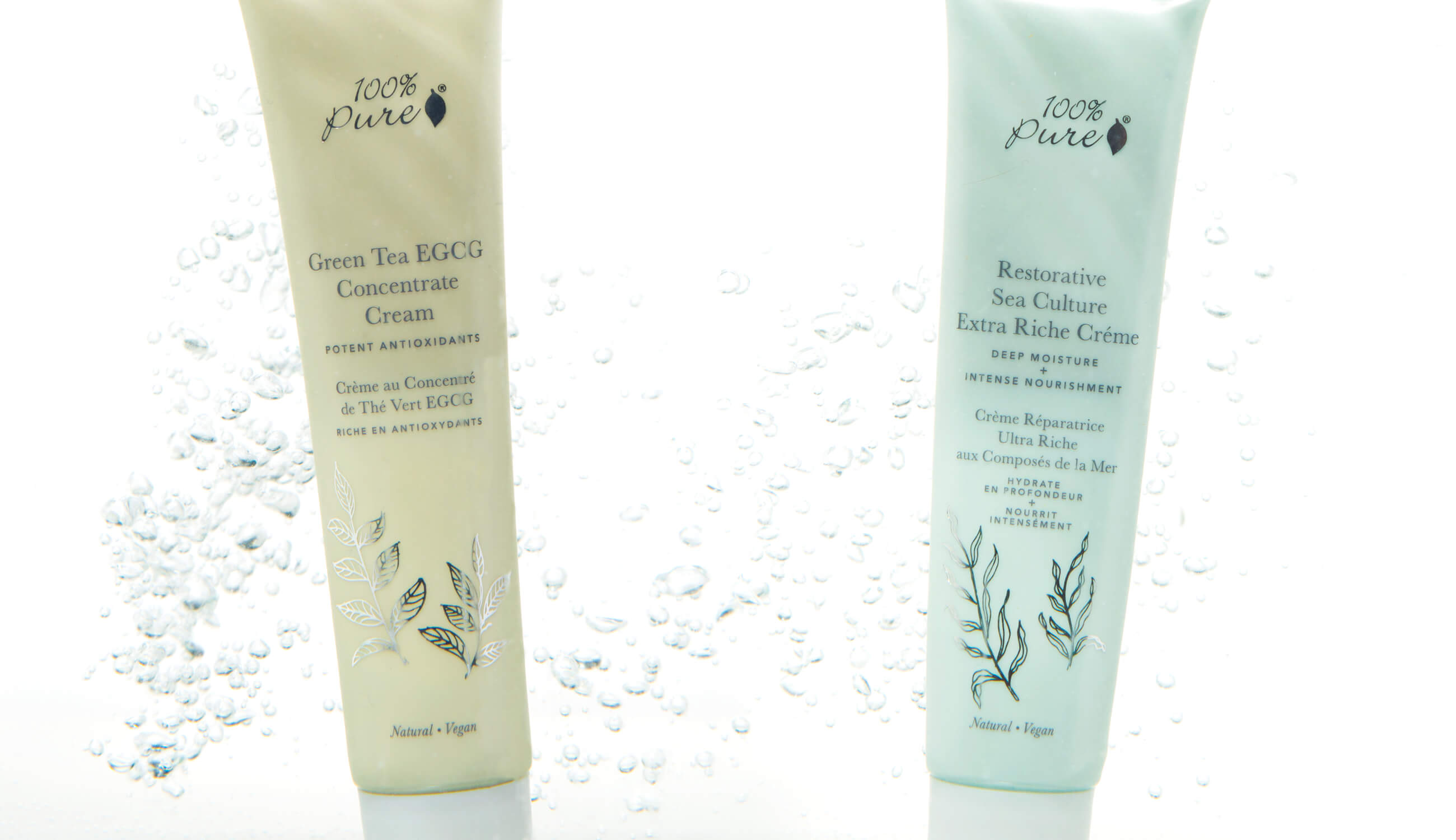 Green Tea EGCG Concentrate Cream & Restorative Sea Culture Extra Riche Creme