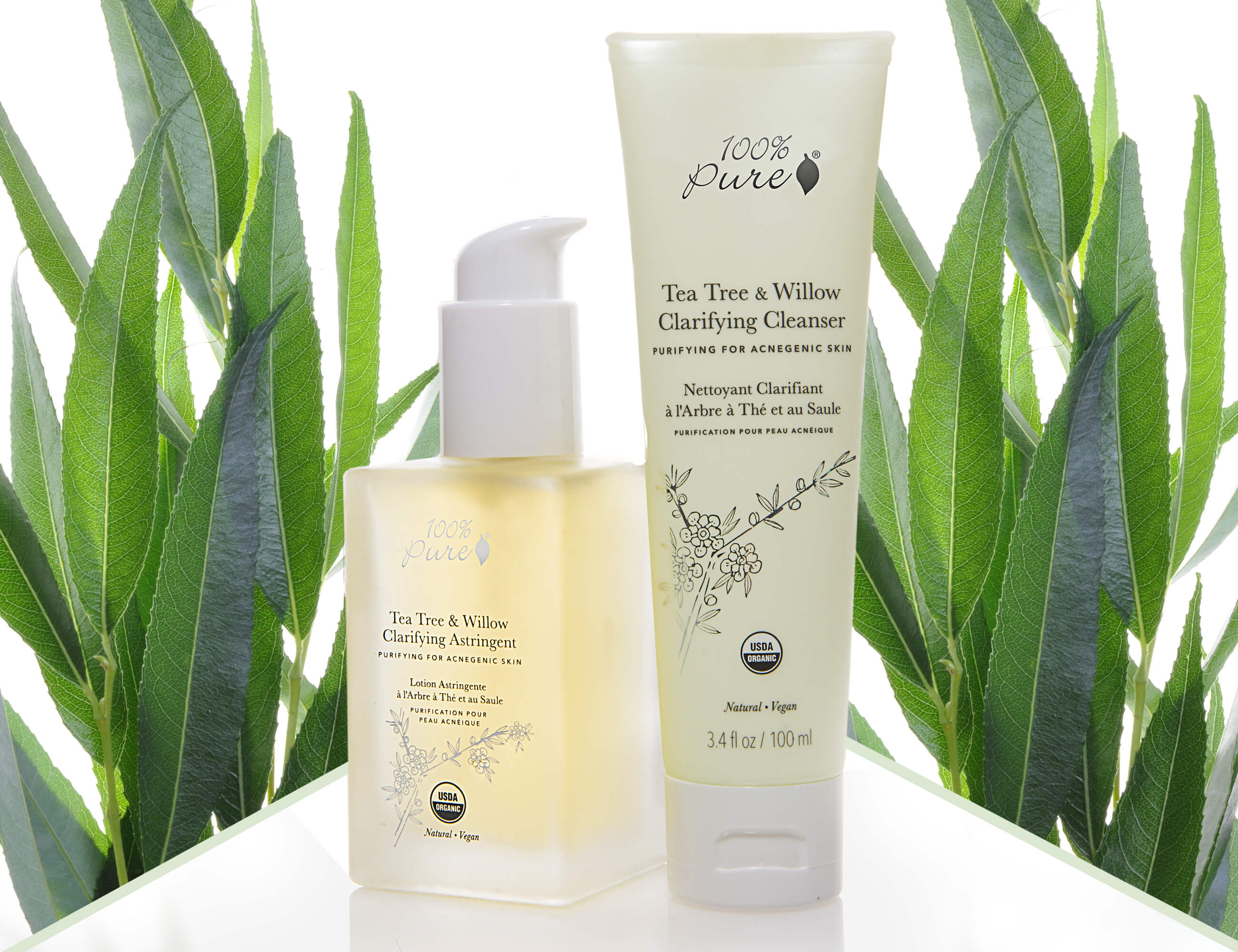 100% PURE Tea Tree and Willow Collection