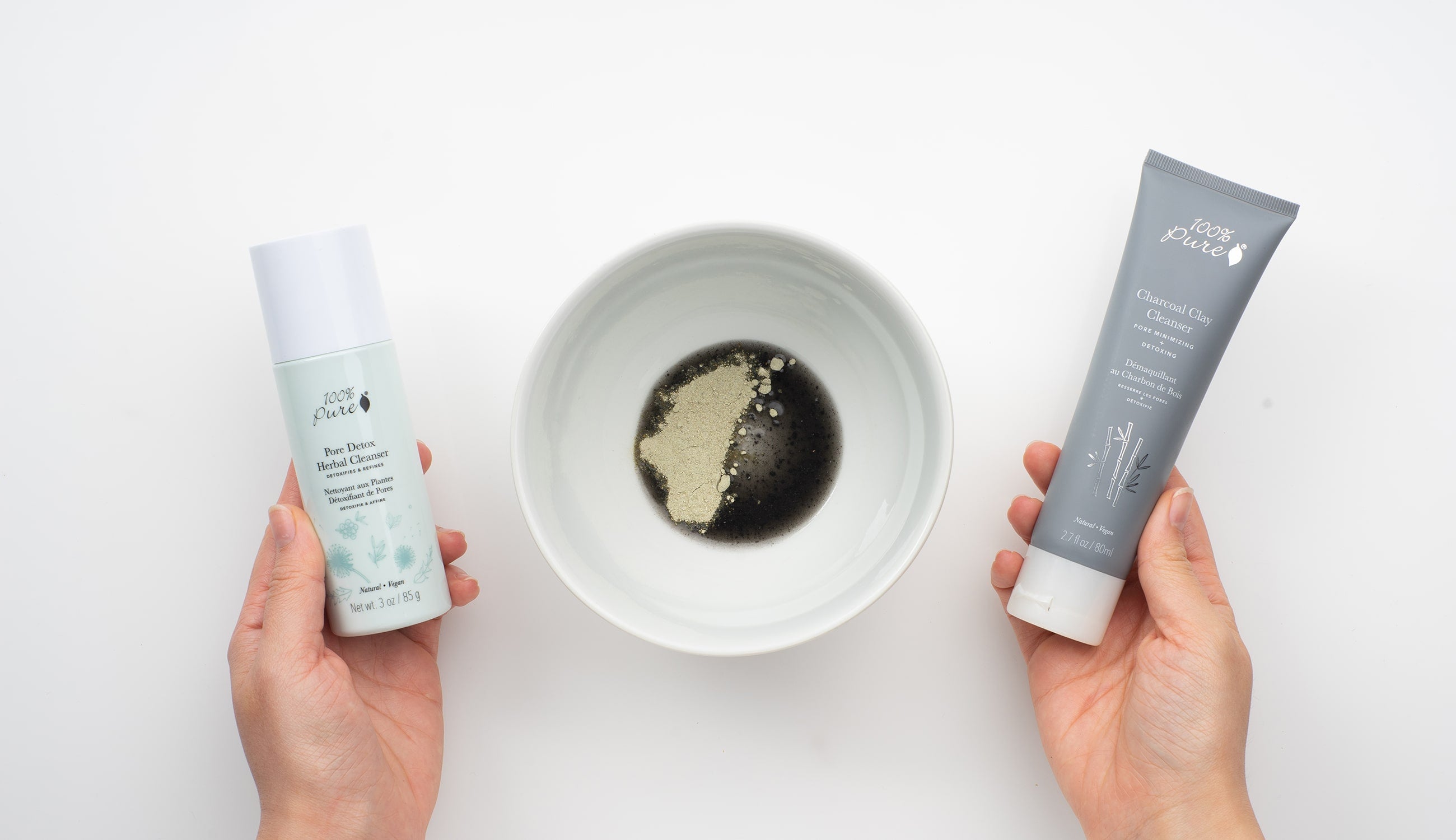 Pore Detox Mask and Charcoal Clay Cleanser