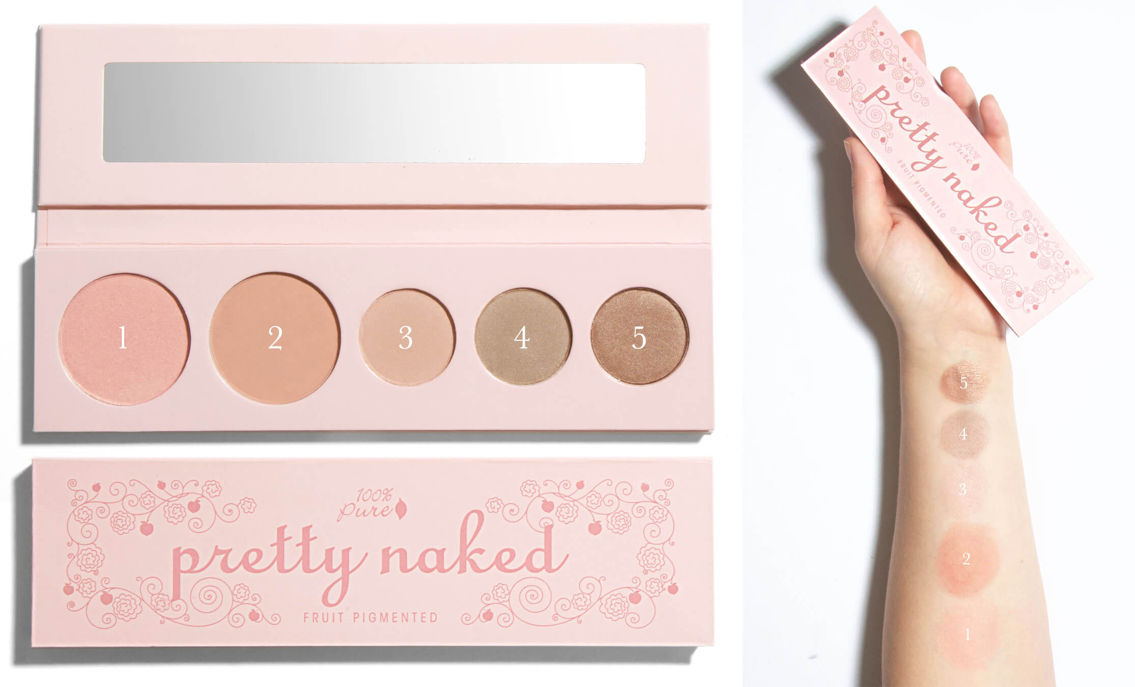 100% PURE Pretty Naked Palette Swatch