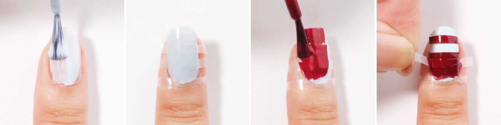 nail stripe finger manicure