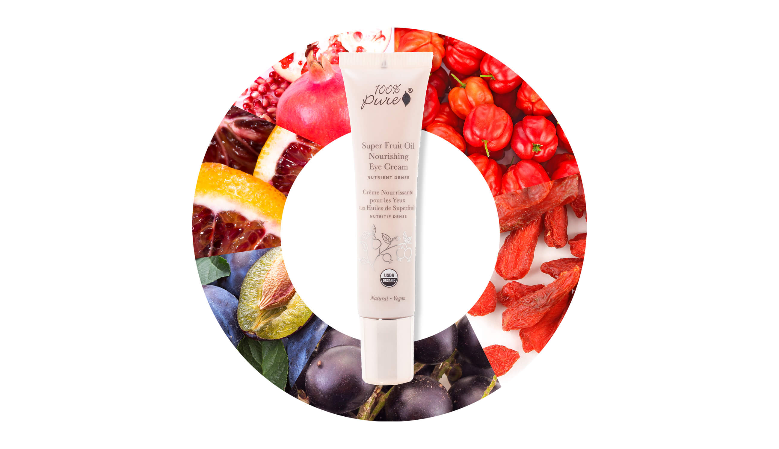 Super Fruit Oil Nourishing Eye Cream packed with superfruits for eyes