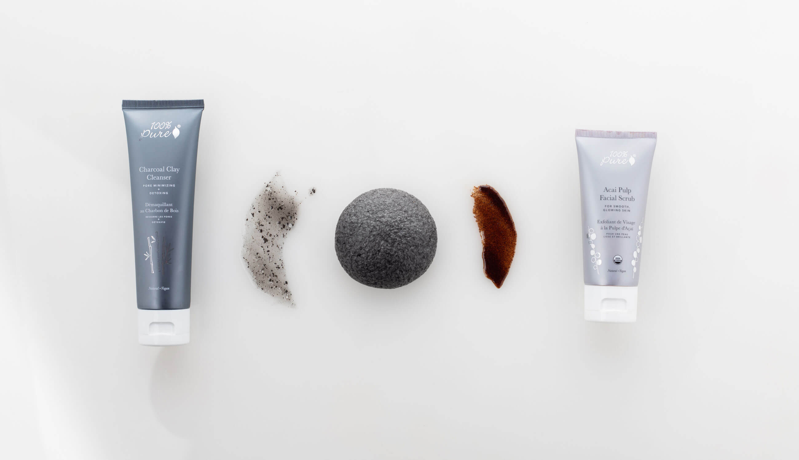 Swatches, Product and Konjac Sponge