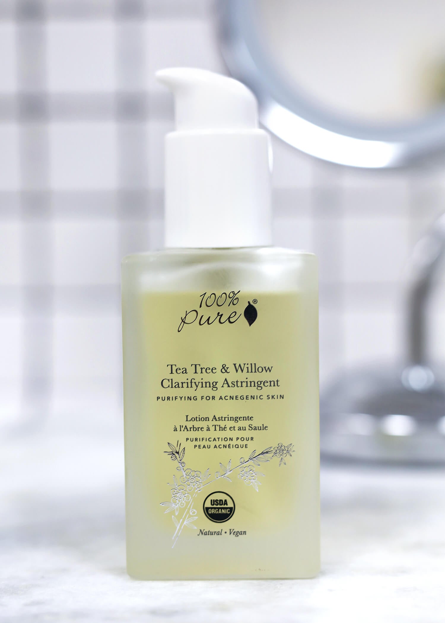 100% PURE Tea Tree & Willow Clarifying Astringent