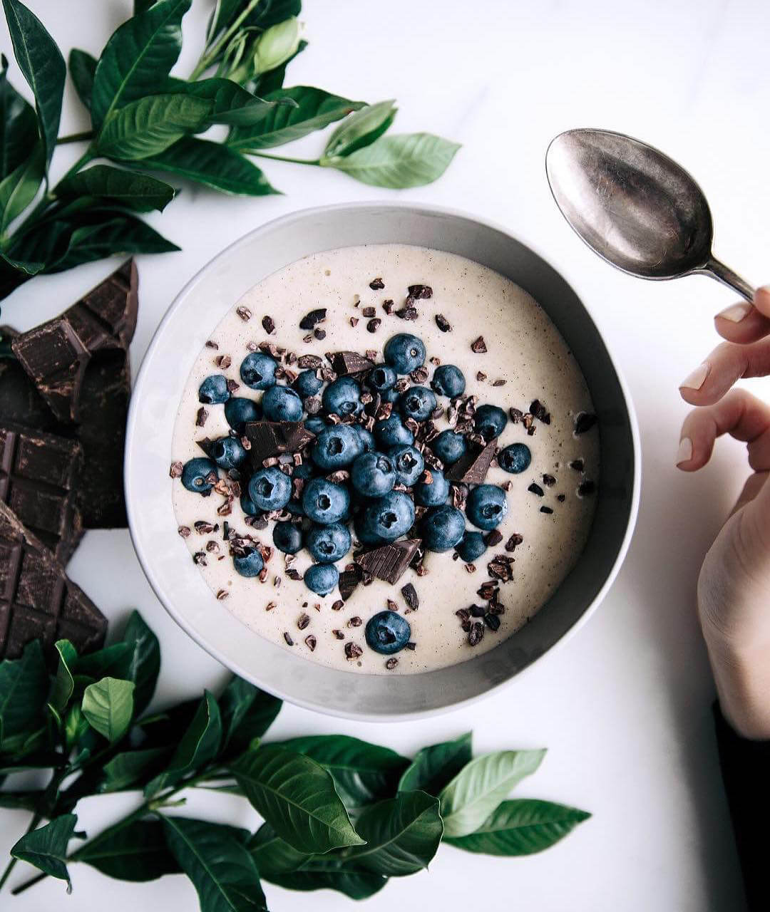 Bowl of blueberries