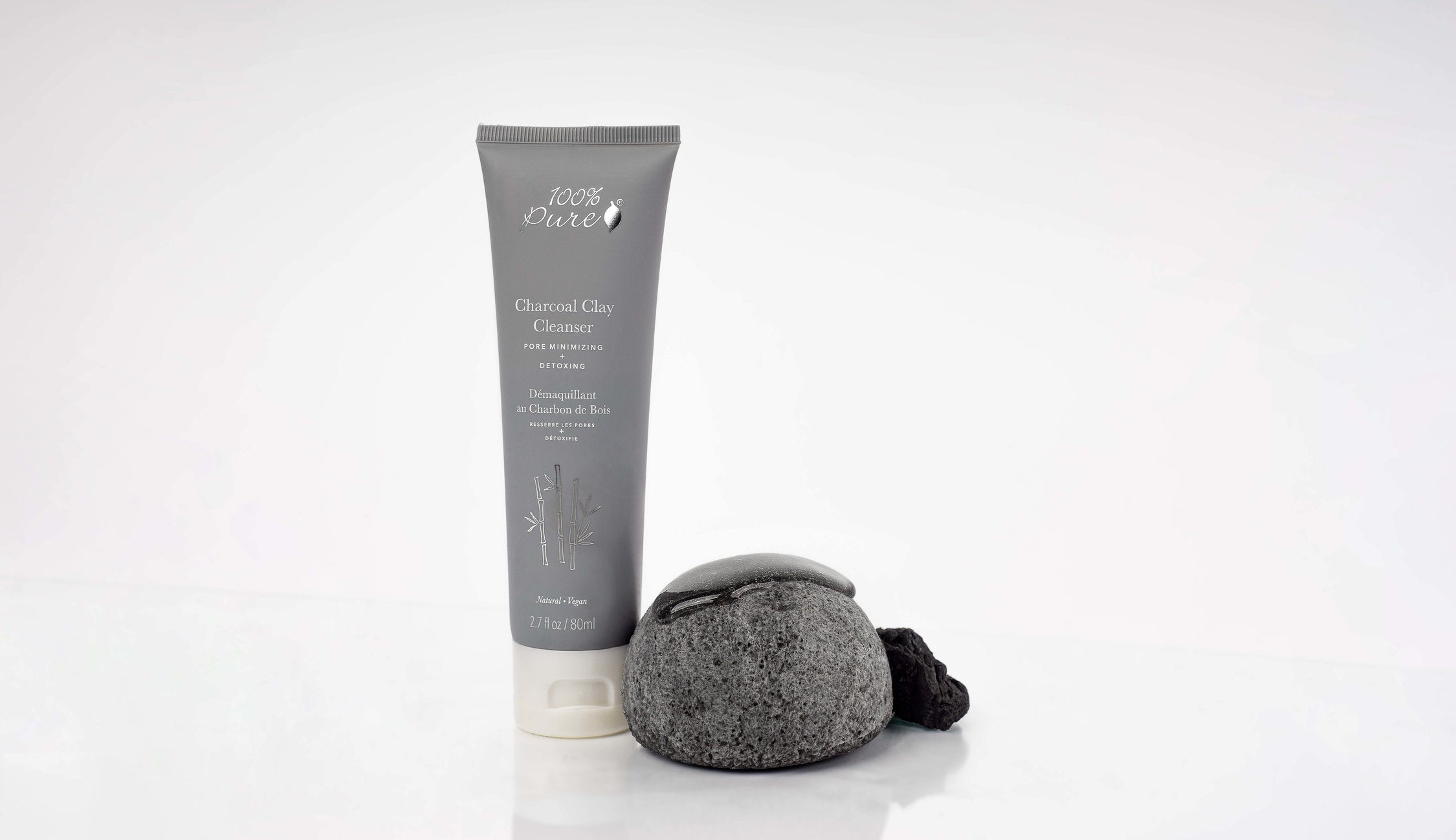 Charcoal cleanser sponge