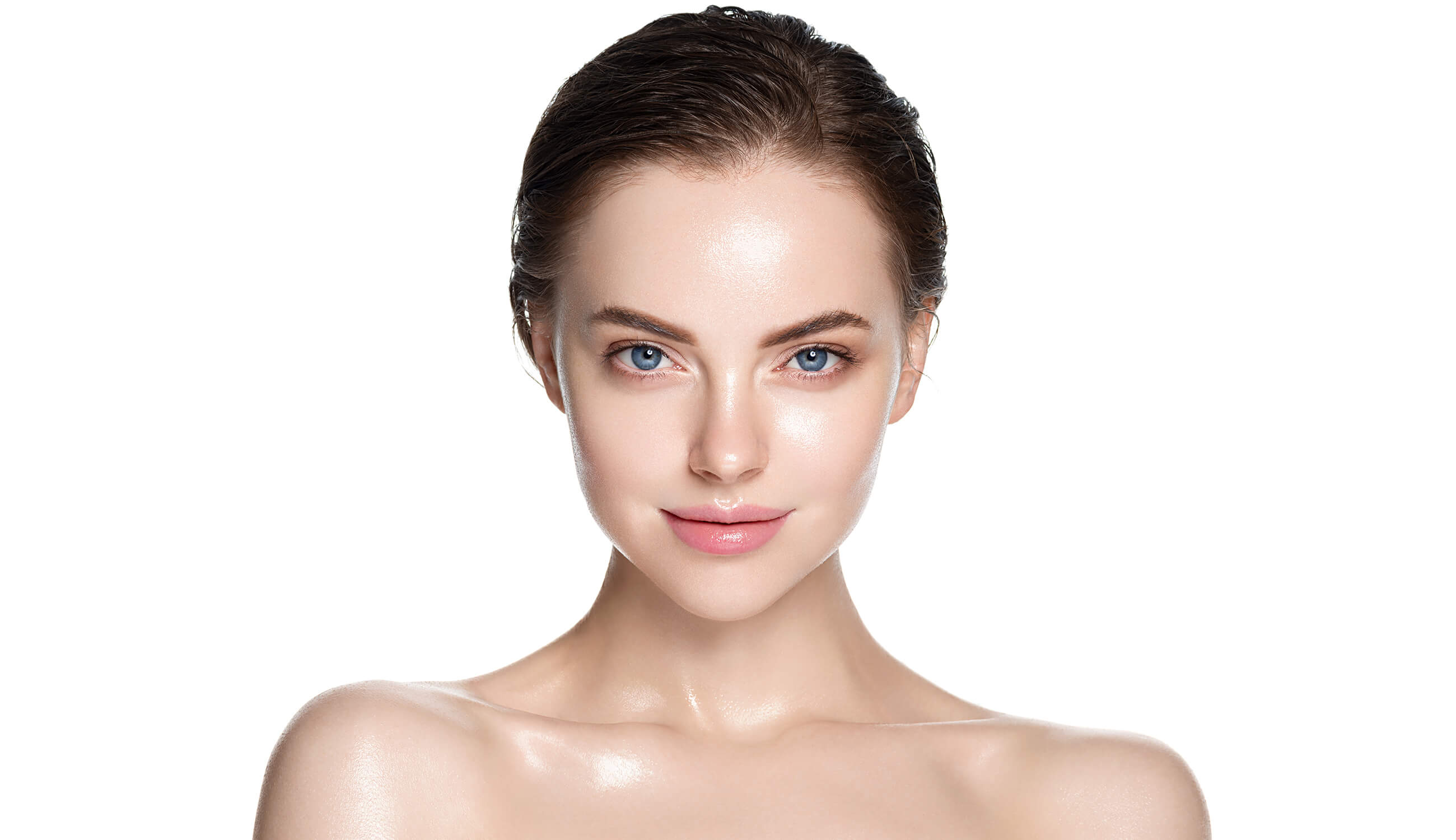 Girl With Freshy, Dewy, Bare Skin
