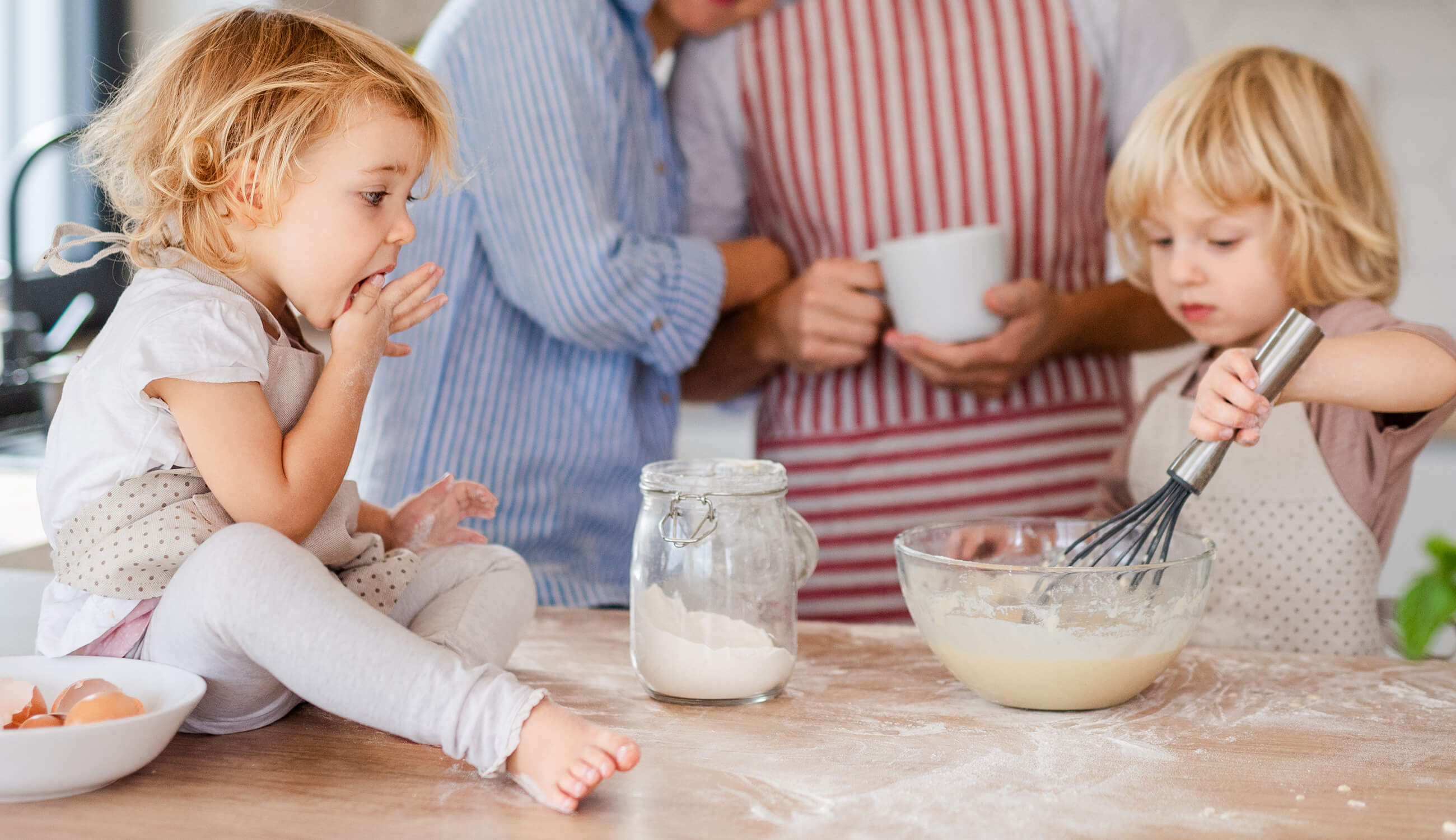 Kids in kitchen