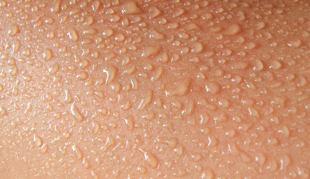 MainHuman skin and sweat