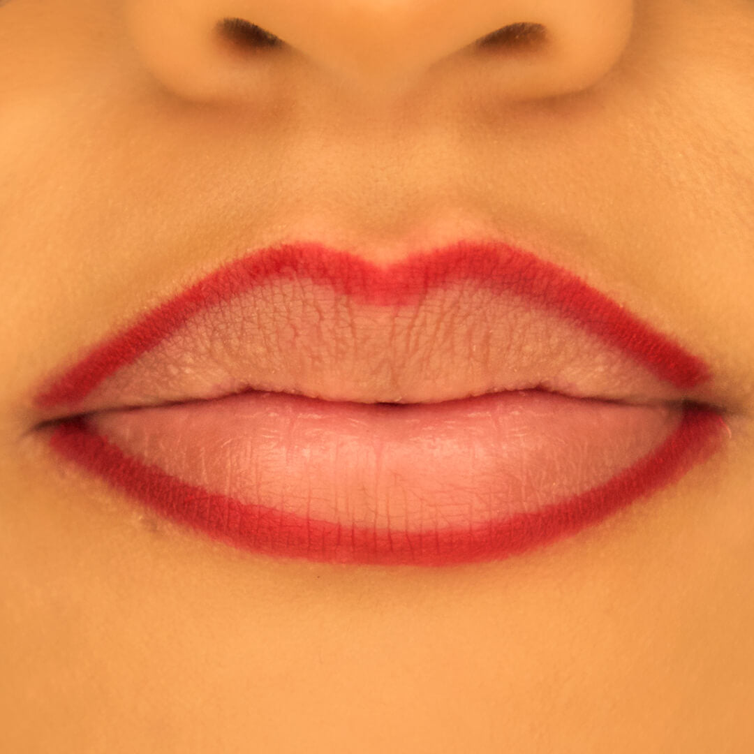100% PURE Creamy Long Last Lip Liner: Punch look