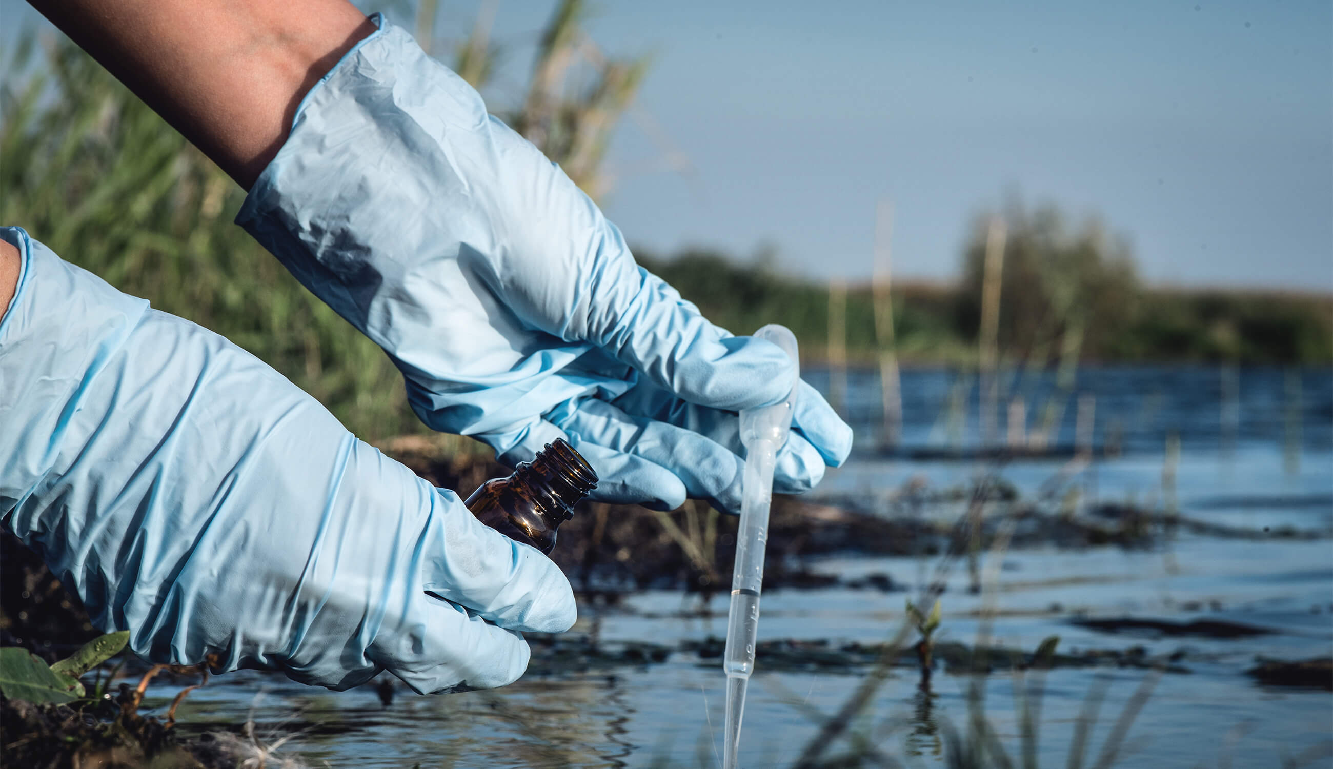 Testing for water pollutants