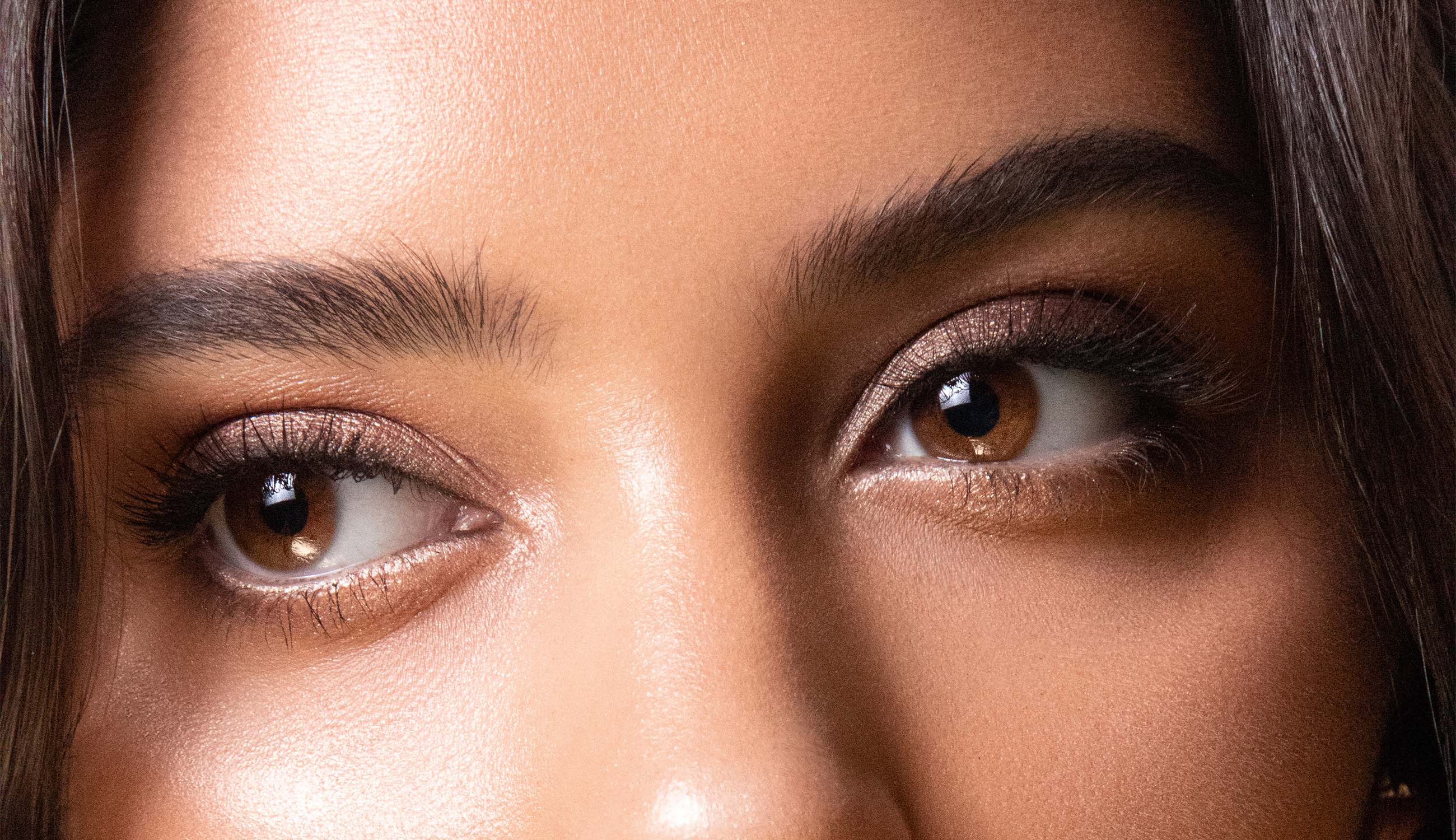 woman with eye makeup