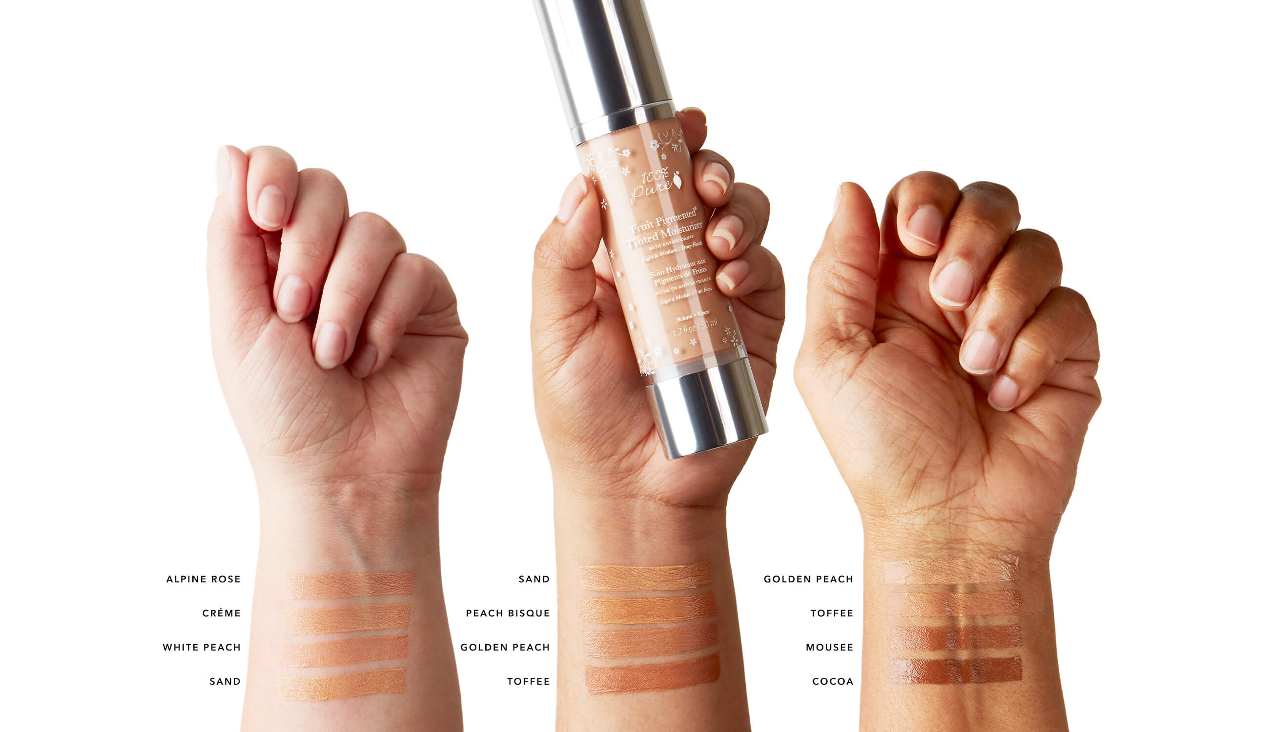Multiple shade swatches of tinted moisturizer.jpg