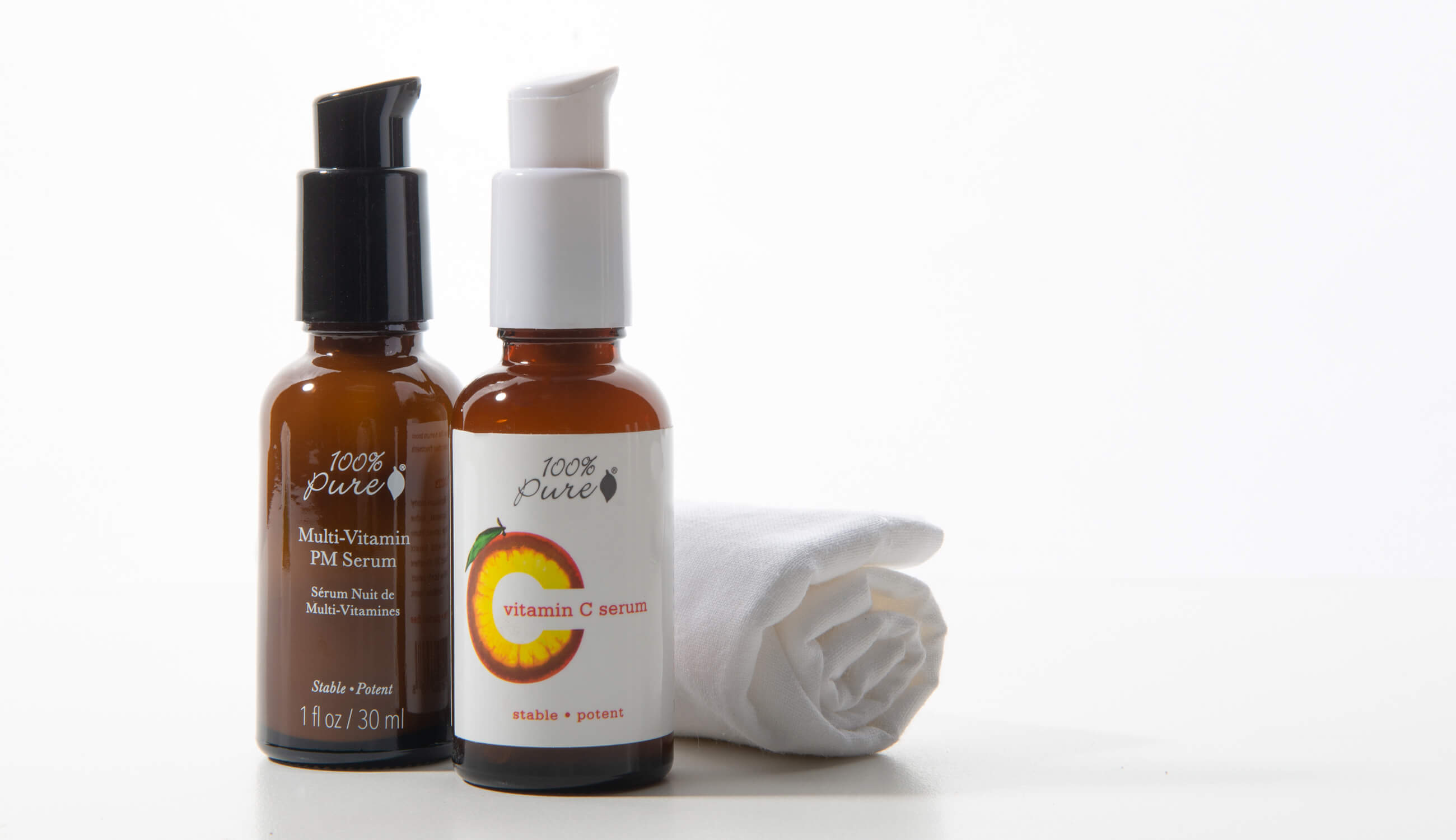 100% PURE Multi-Vitamin and Vitamin C Serums