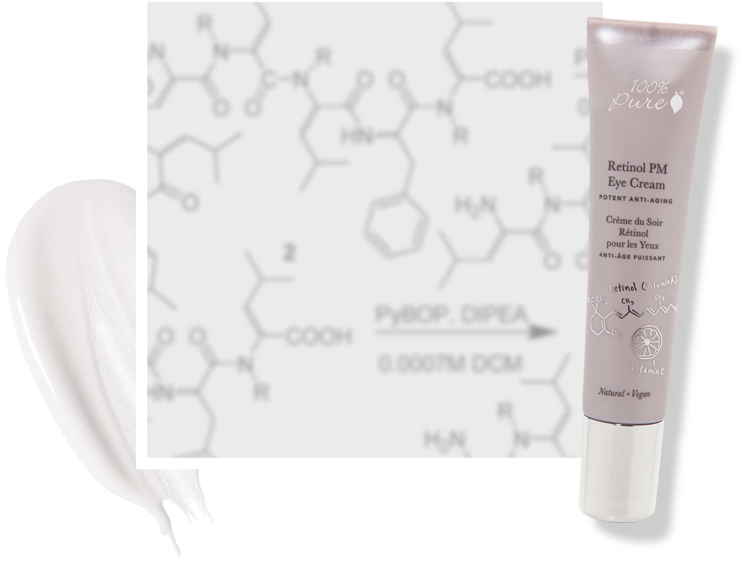 100% Pure Retinol PM Eye Cream and Pentapeptide-48