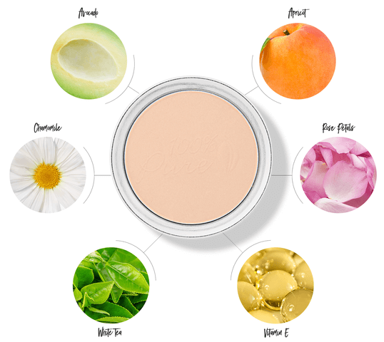 100% PURE Fruit Pigmented Foundation Powder ingredient chart