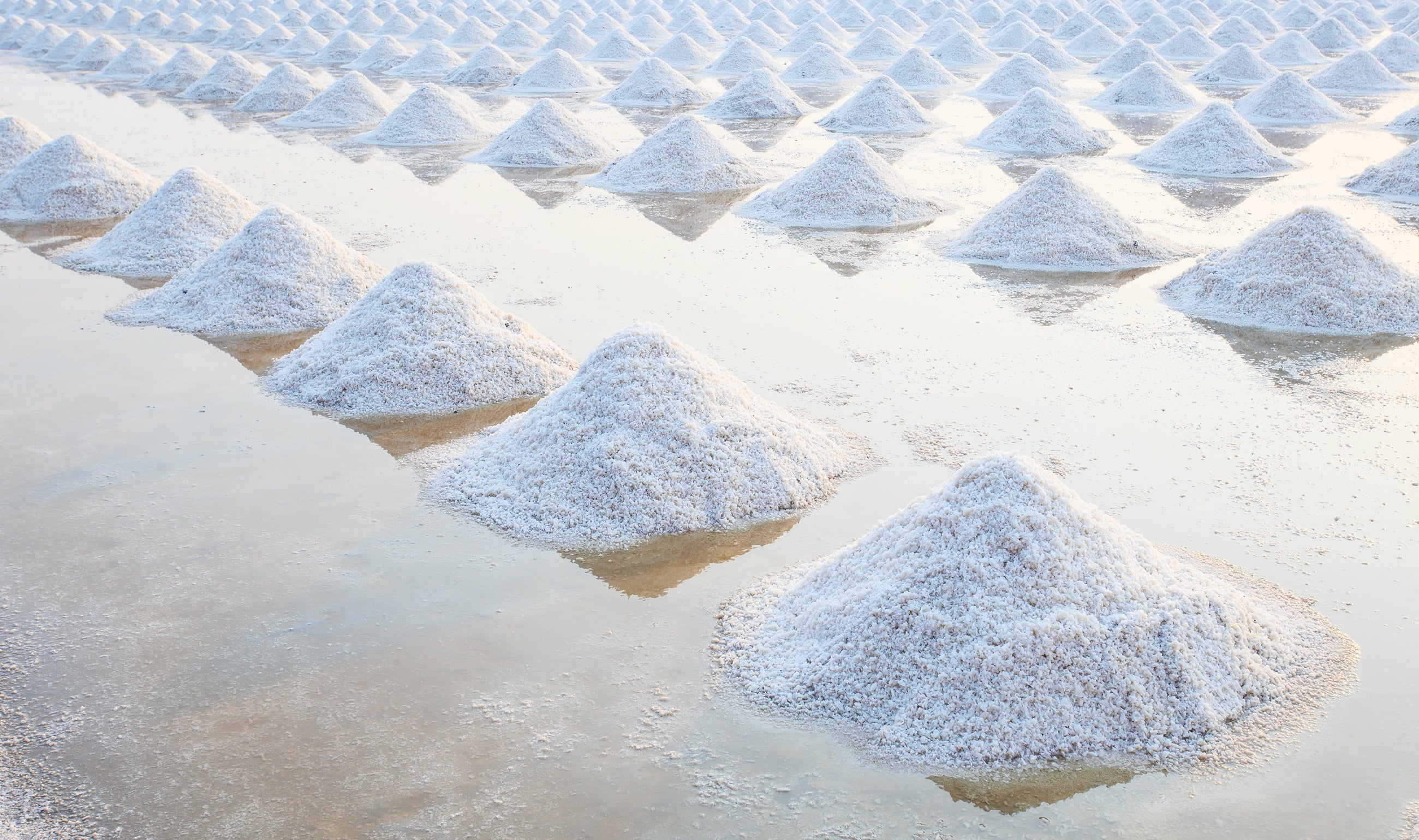 salt piles