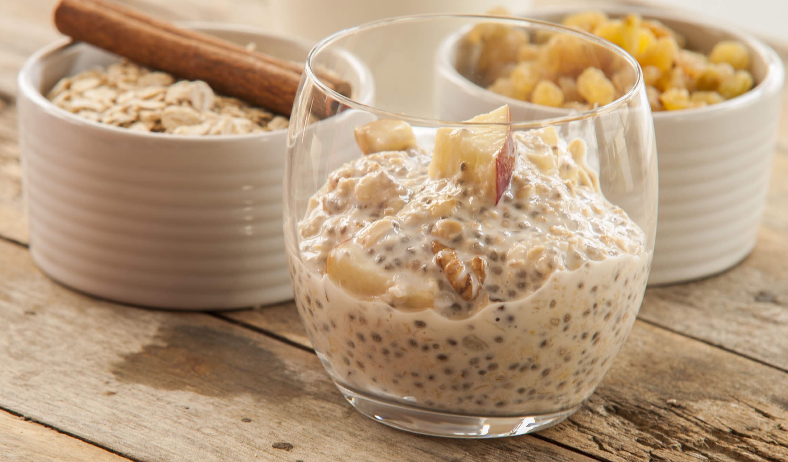spiced apple chia pudding