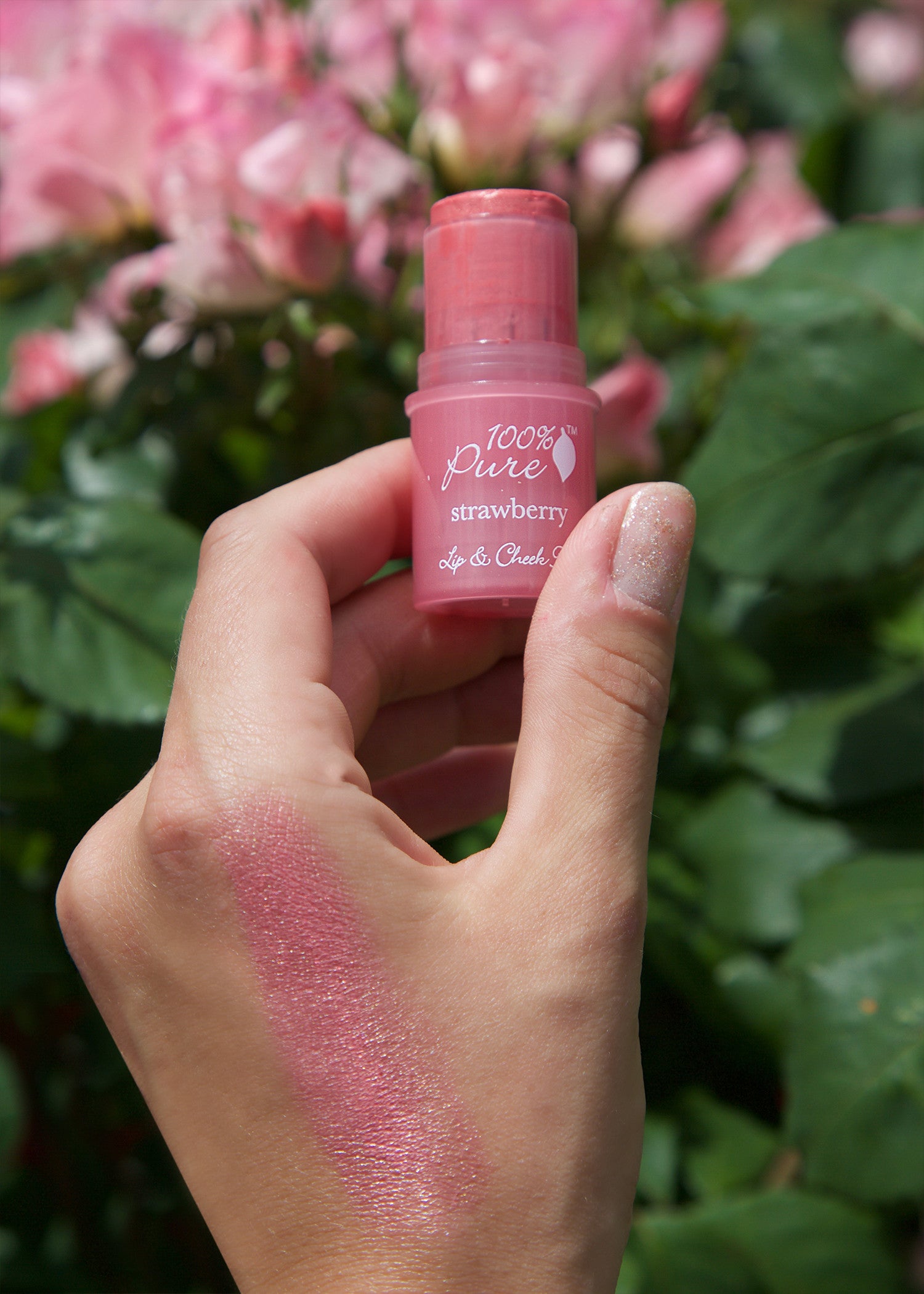 Fruit Pigmented Lip & Cheek Tint: Shimmery Strawberry