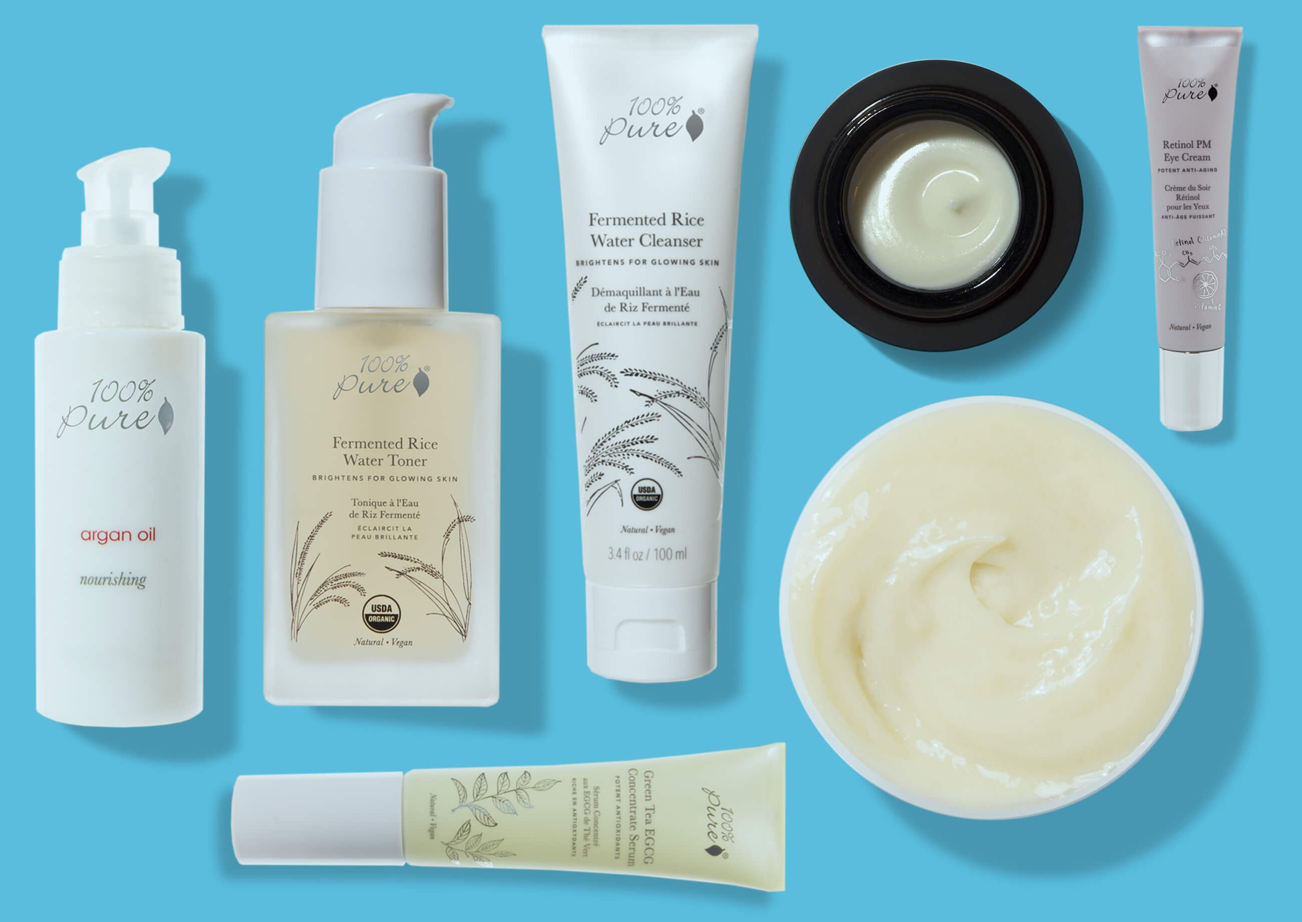 stress free skin products lineup