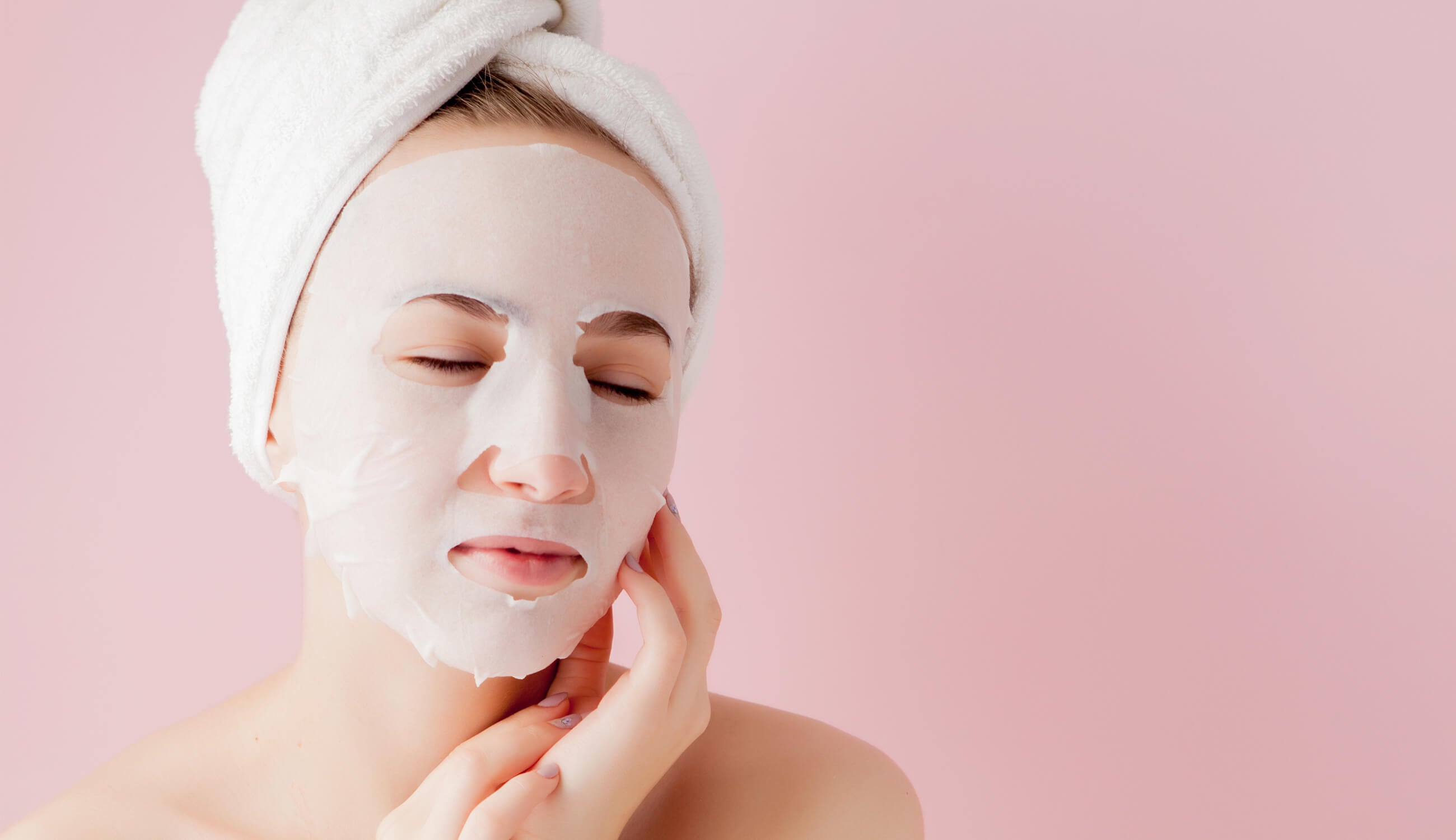 Woman with Callogen Face Mask